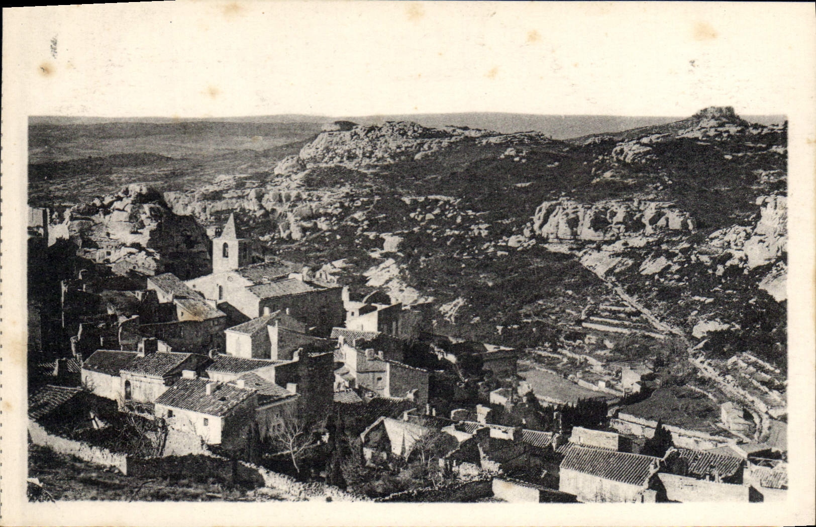 CPA Les Baux Vue generale 