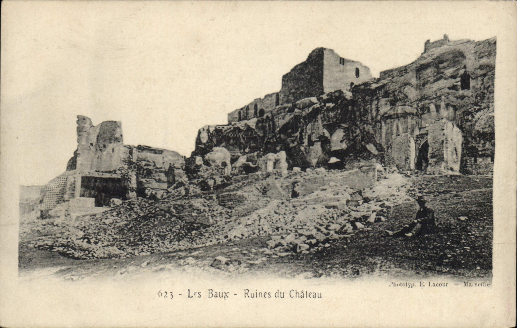 CPA Les Baux Ruines du Chateau 