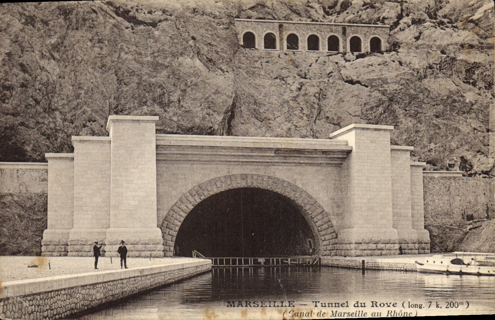 CPA Marseille Tunnel du Rove Canal de Marseille au Rhone 