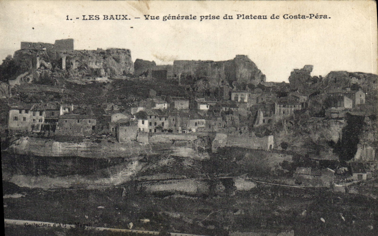 CPA Les Baux Vue generale prise du Plateau de Costa Pera 