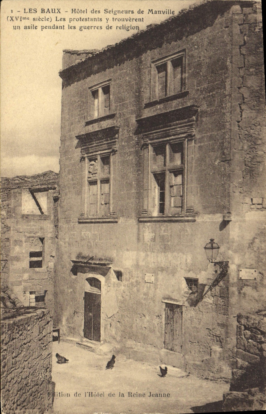 CPA Les Baux Hotel des Seigneurs de Manville 