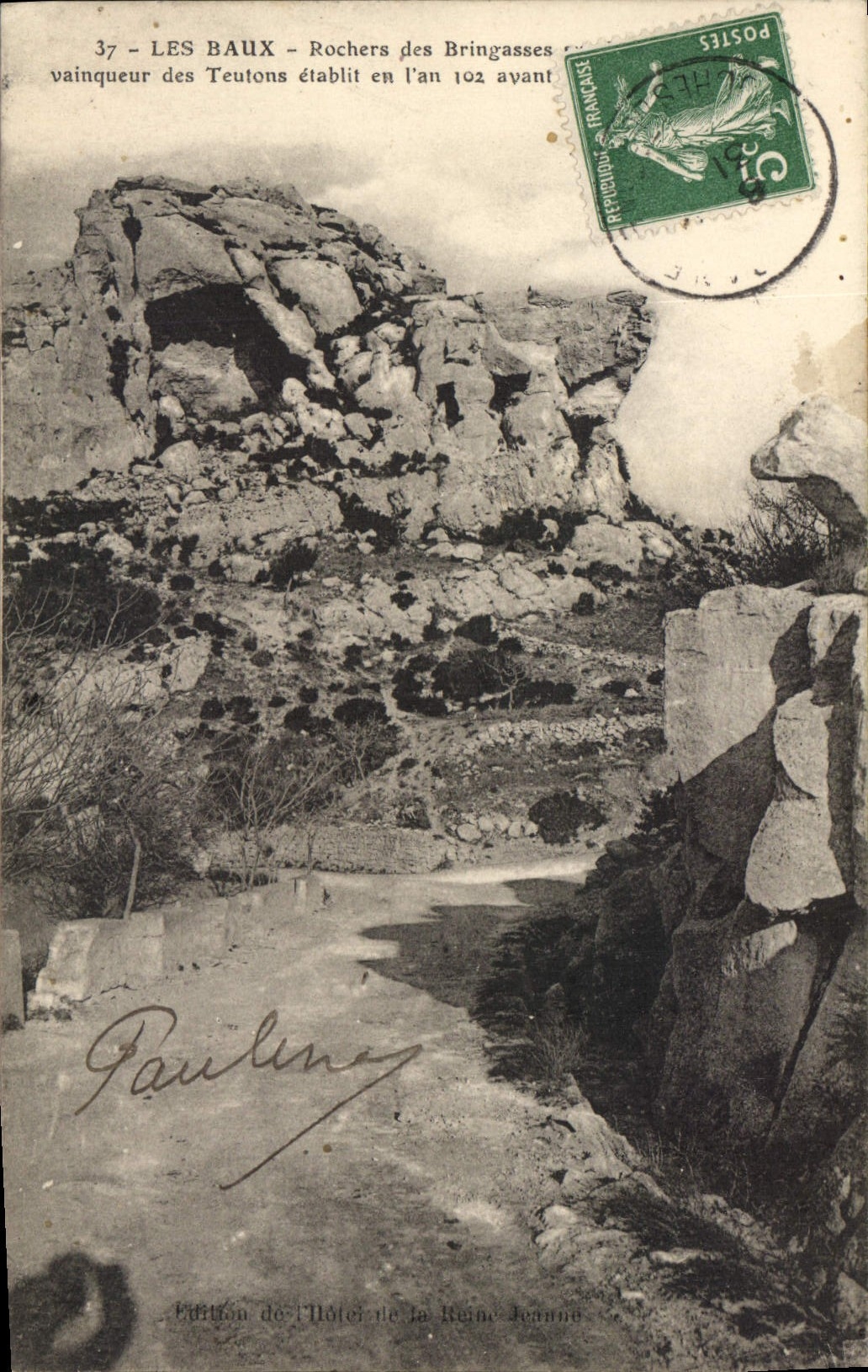CPA Les Baux Rochers des Bringasses 