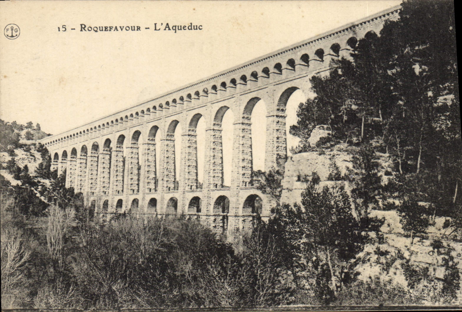 CPA Roquefavour L'Aqueduc 
