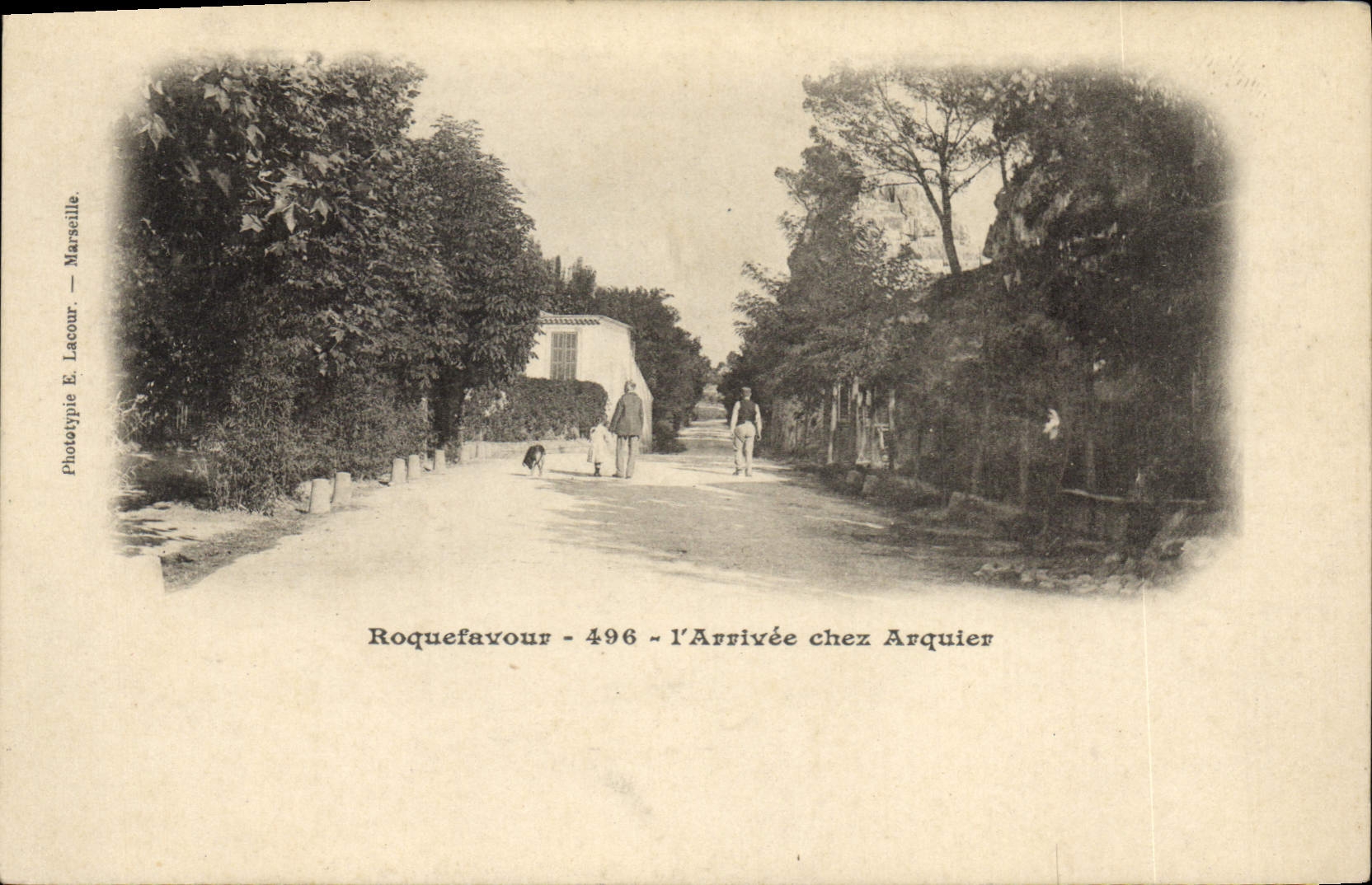 CPA Roquefavour l'Arrivee chez Arquier
