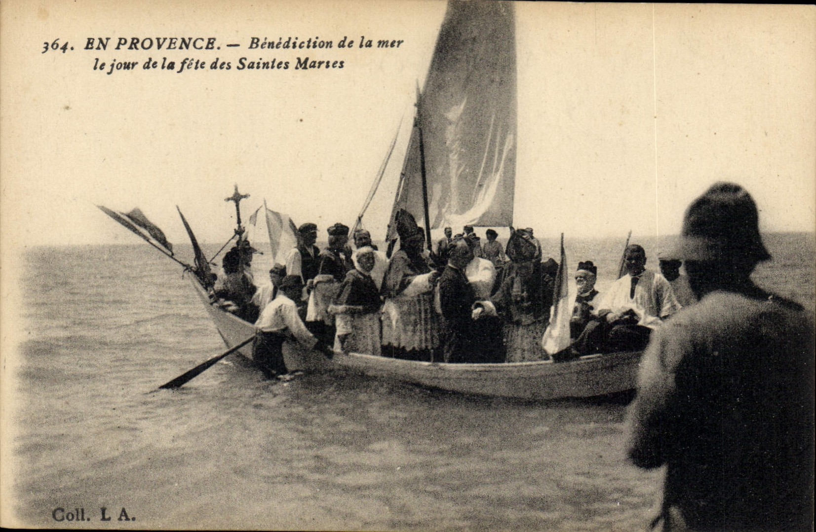 CPA En Provence Benediction de la Mer le jour de la fete des Saintes Maries