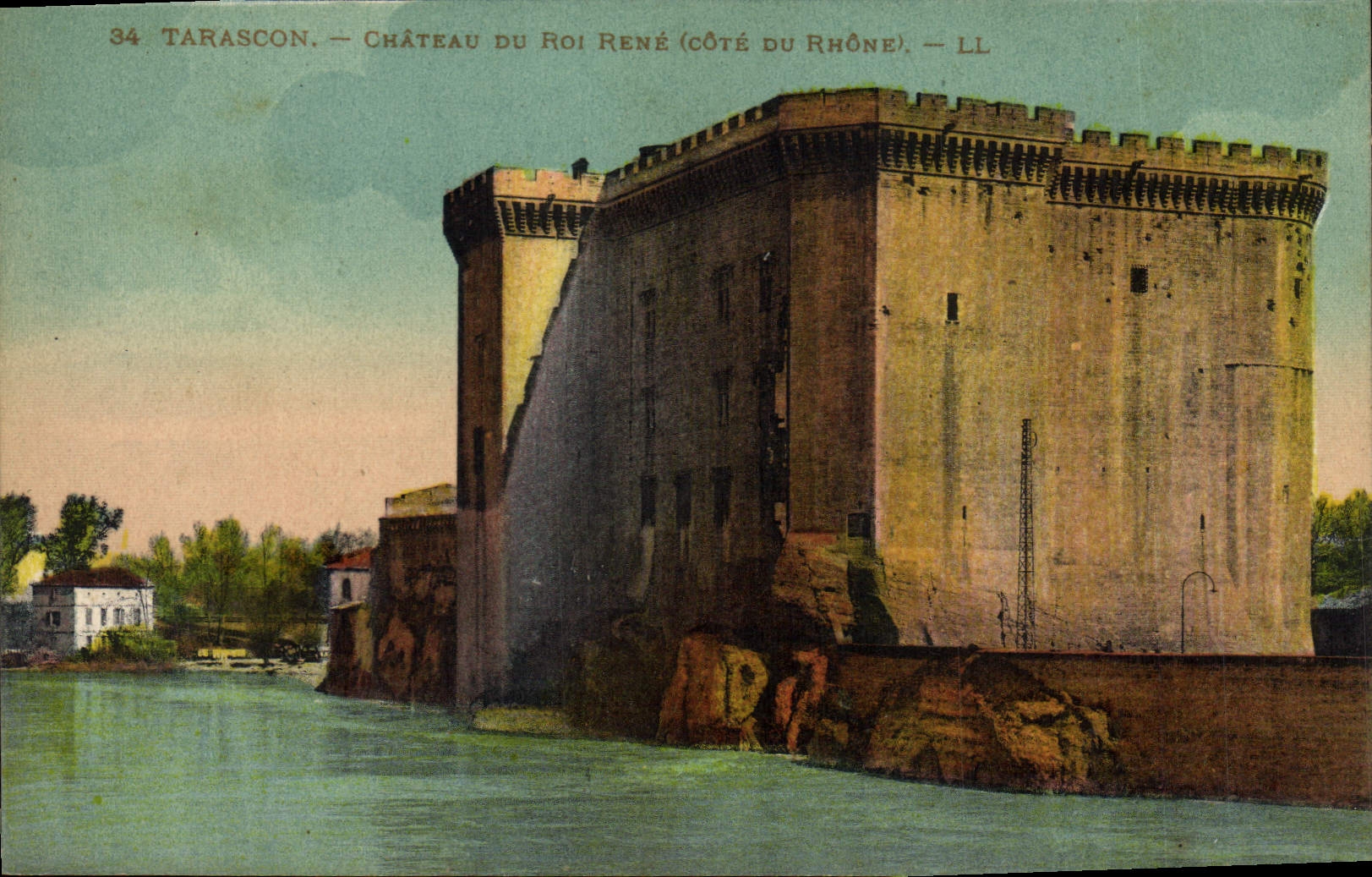 CPA Tarascon Chateau du Roi Rene cote du Rhone 