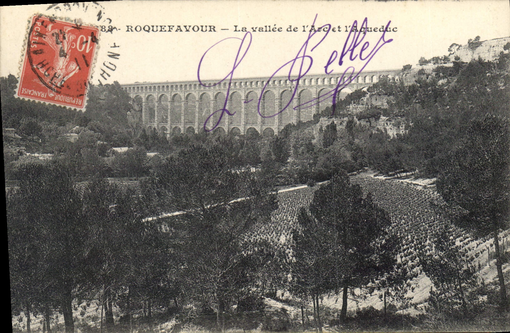 CPA Roquefavour La Vallee de l'Arc et l'Aqueduc