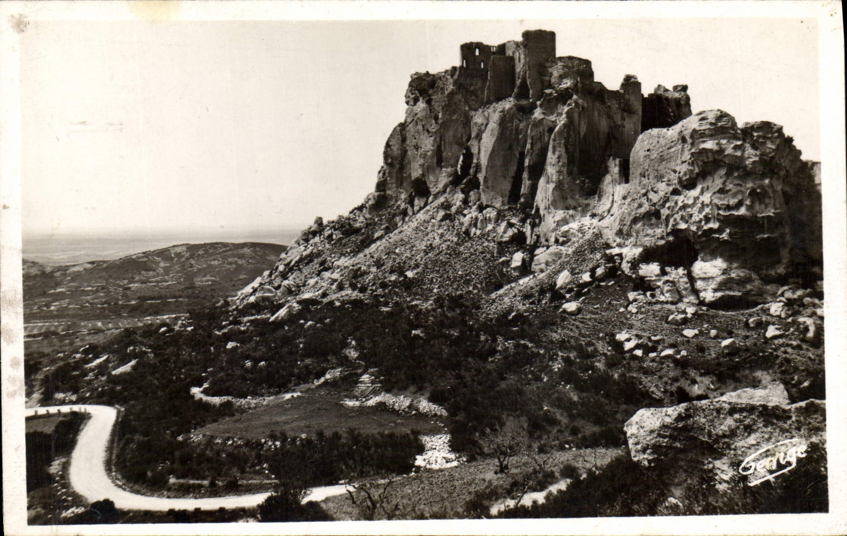 CPA Les Baux (B du Rhone) Ruines du Chateau feodal