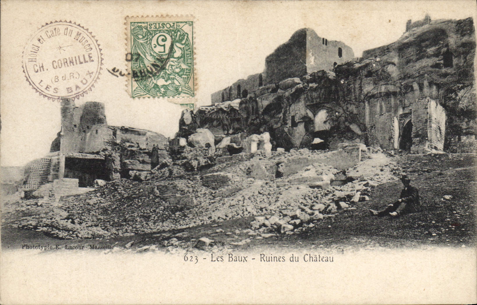 CPA Les Baux Ruines du Chateau