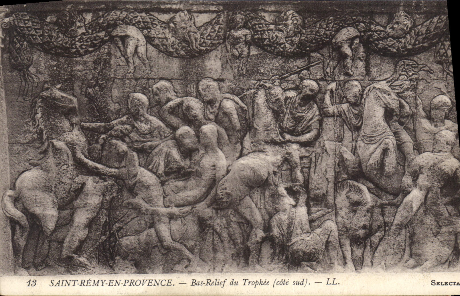 CPA Saint Remy de Provence Bas Relief du Trophee (cote sud)