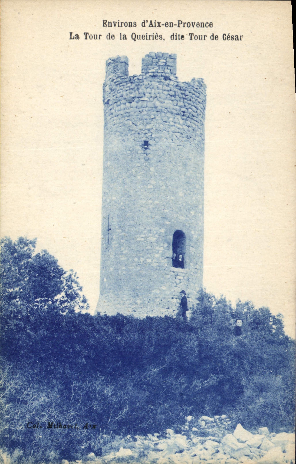 CPA Environs d'Aix en Provence La Tour de la Queries dite Tour de Cesar
