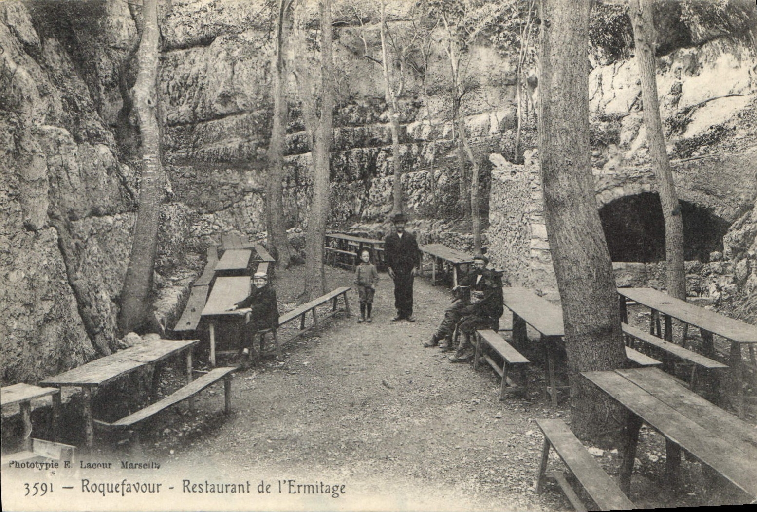 CPA Roquefavour Restaurant de l'Ermitage