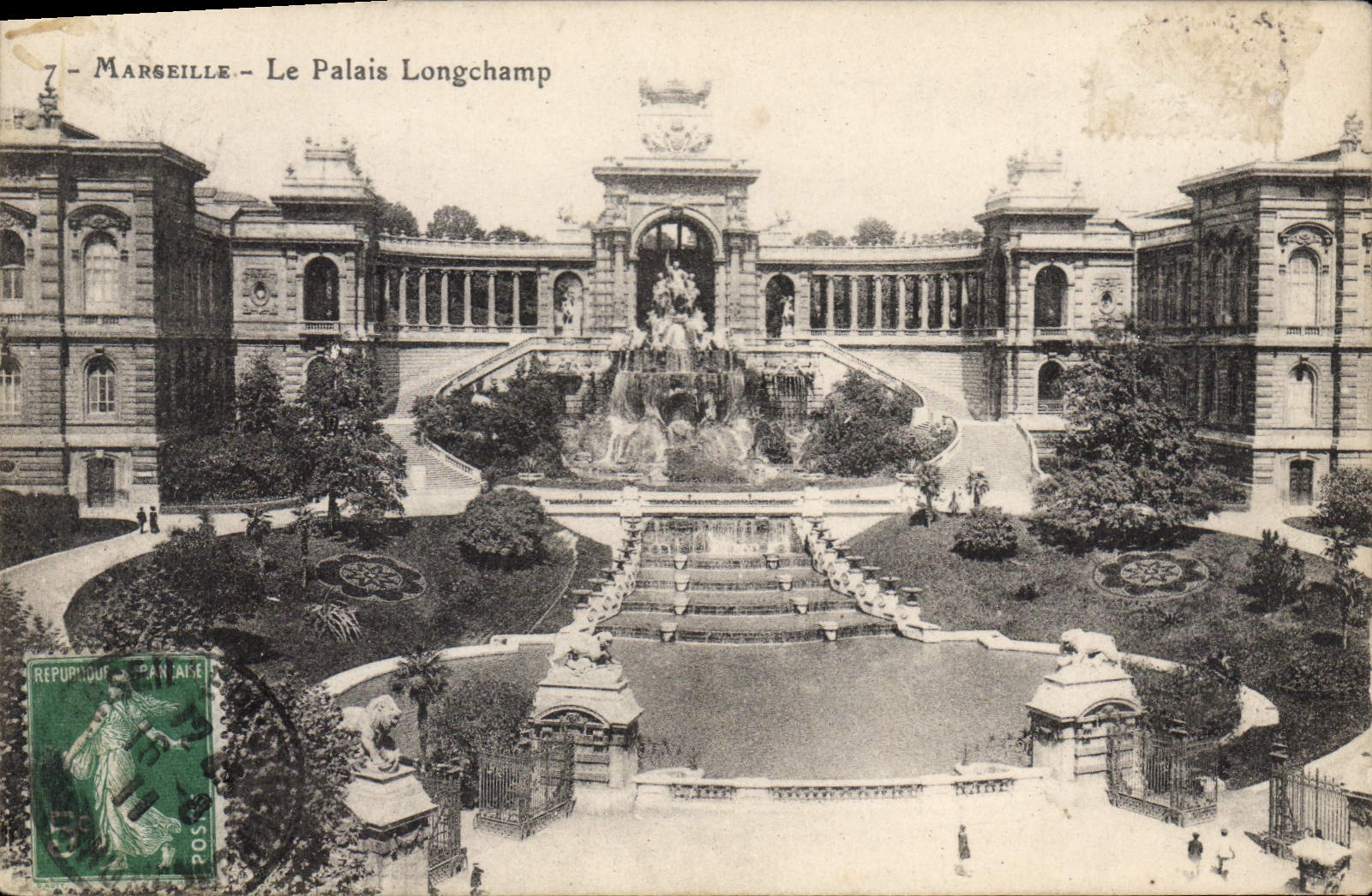CPA Marseille Le Palais Longchamp