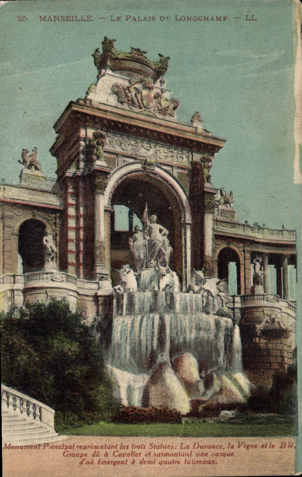 CPA Marseille Le Palais de Longchamp