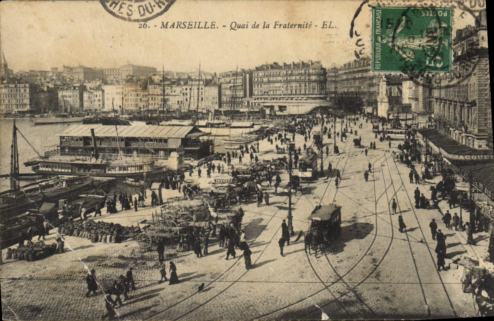 CPA Marseille Quai de la Fraternite