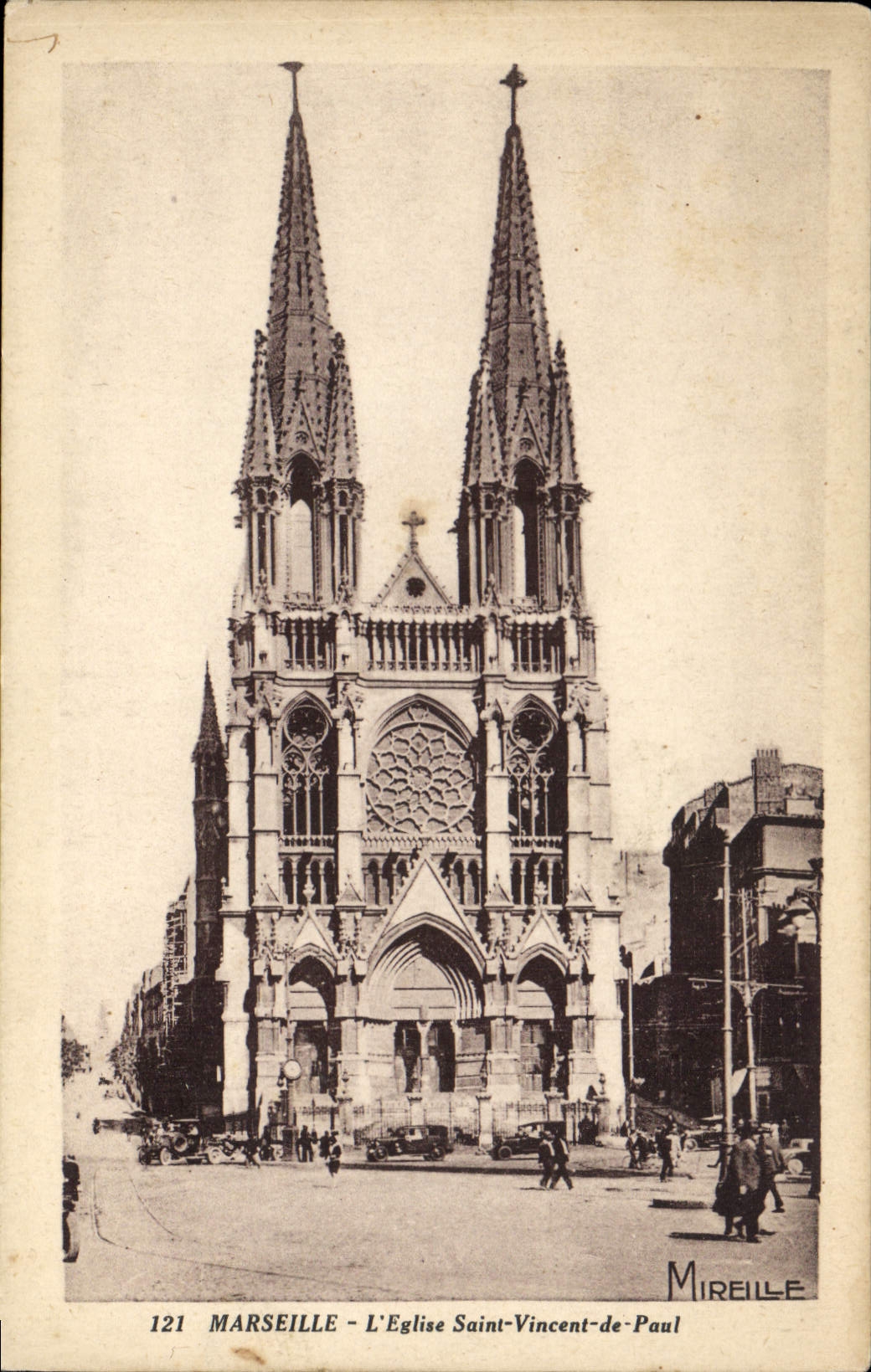 CPA Marseille L'Eglise Saint Vincent de Paul