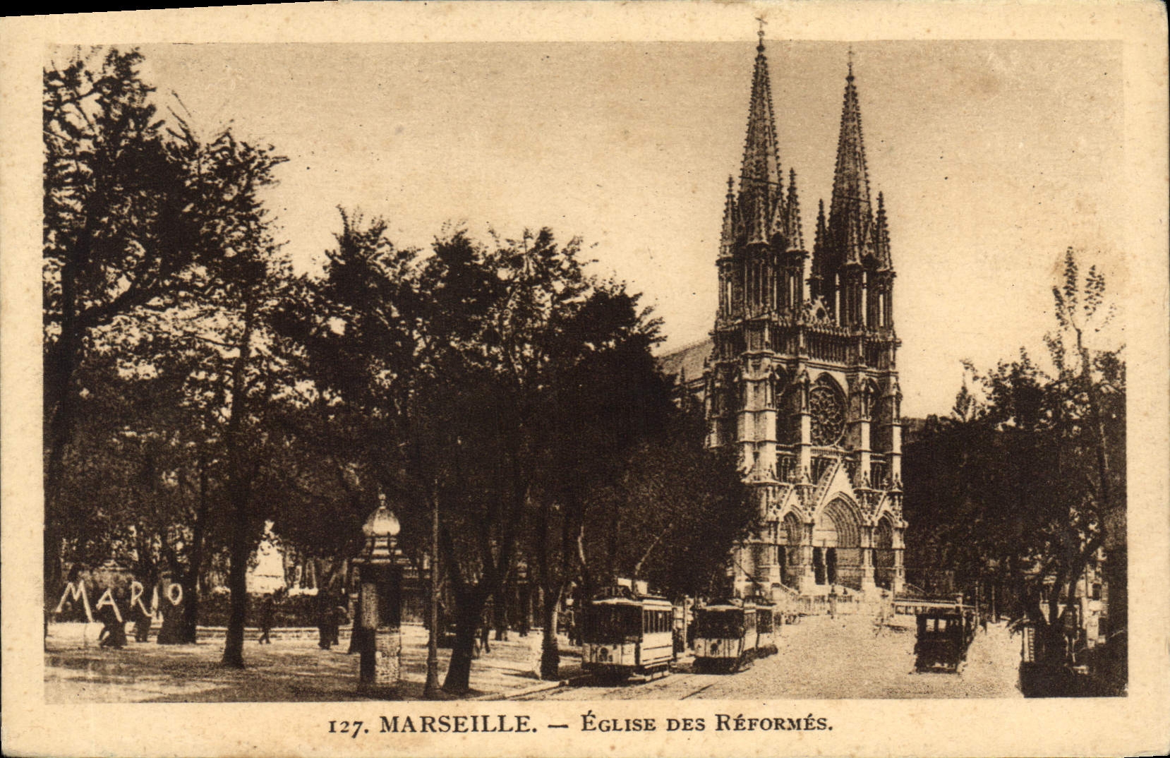 CPA Marseille Eglise des Reformes