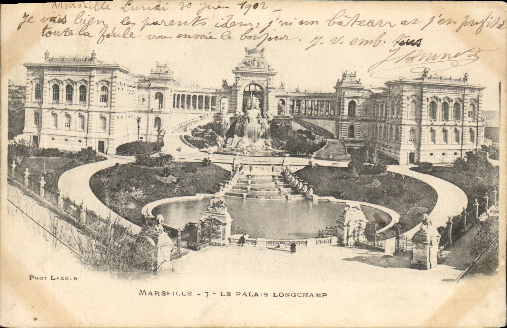 CPA Marseille Le Palais Longchamp