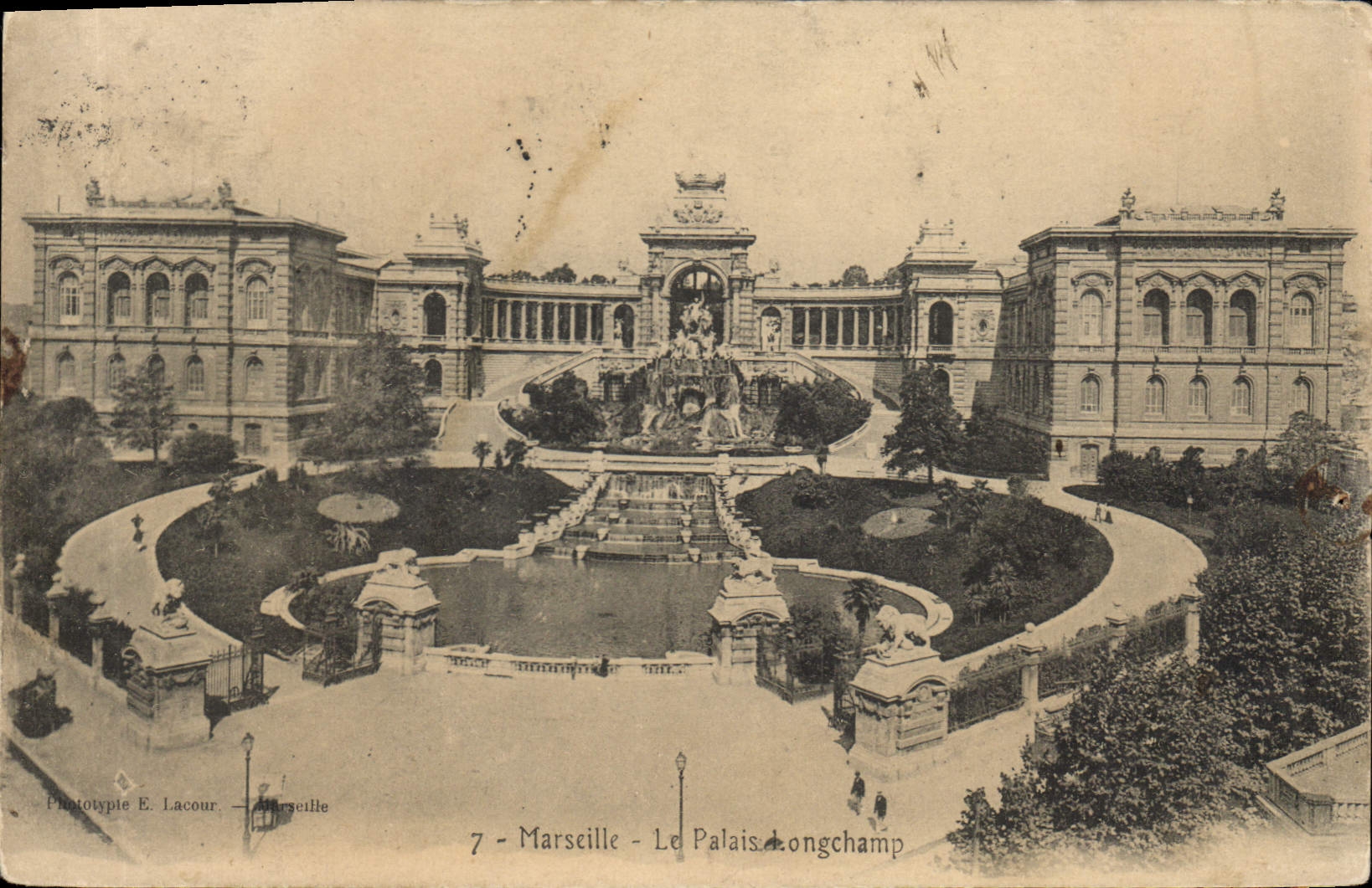 CPA Marseille Le Palais Longchamp