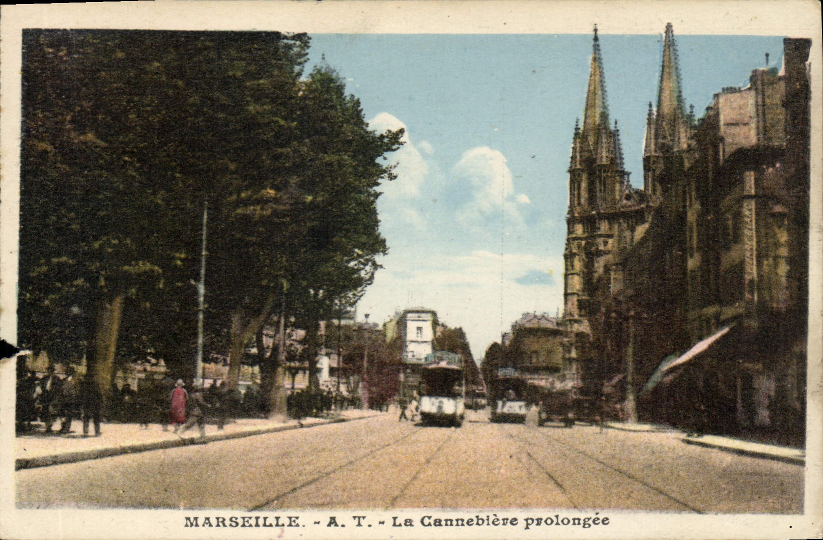 CPA Marseille La Cannabiere prolongee