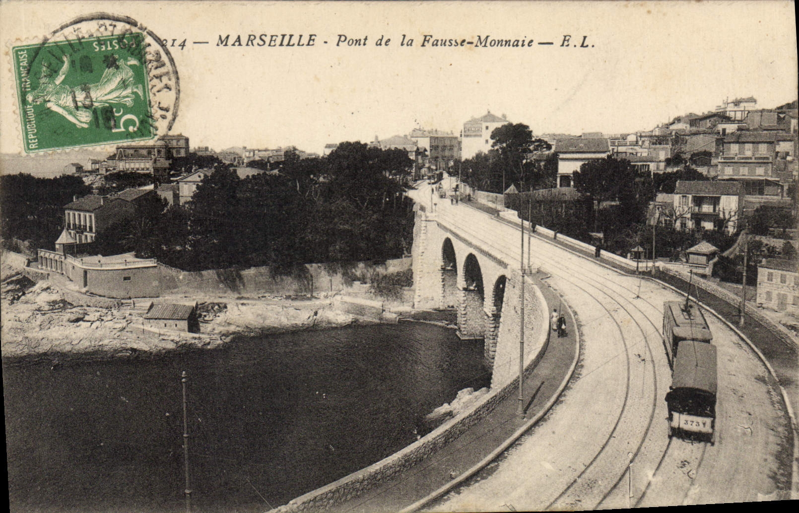 CPA Marseille Pont de la Fausse Monnaie