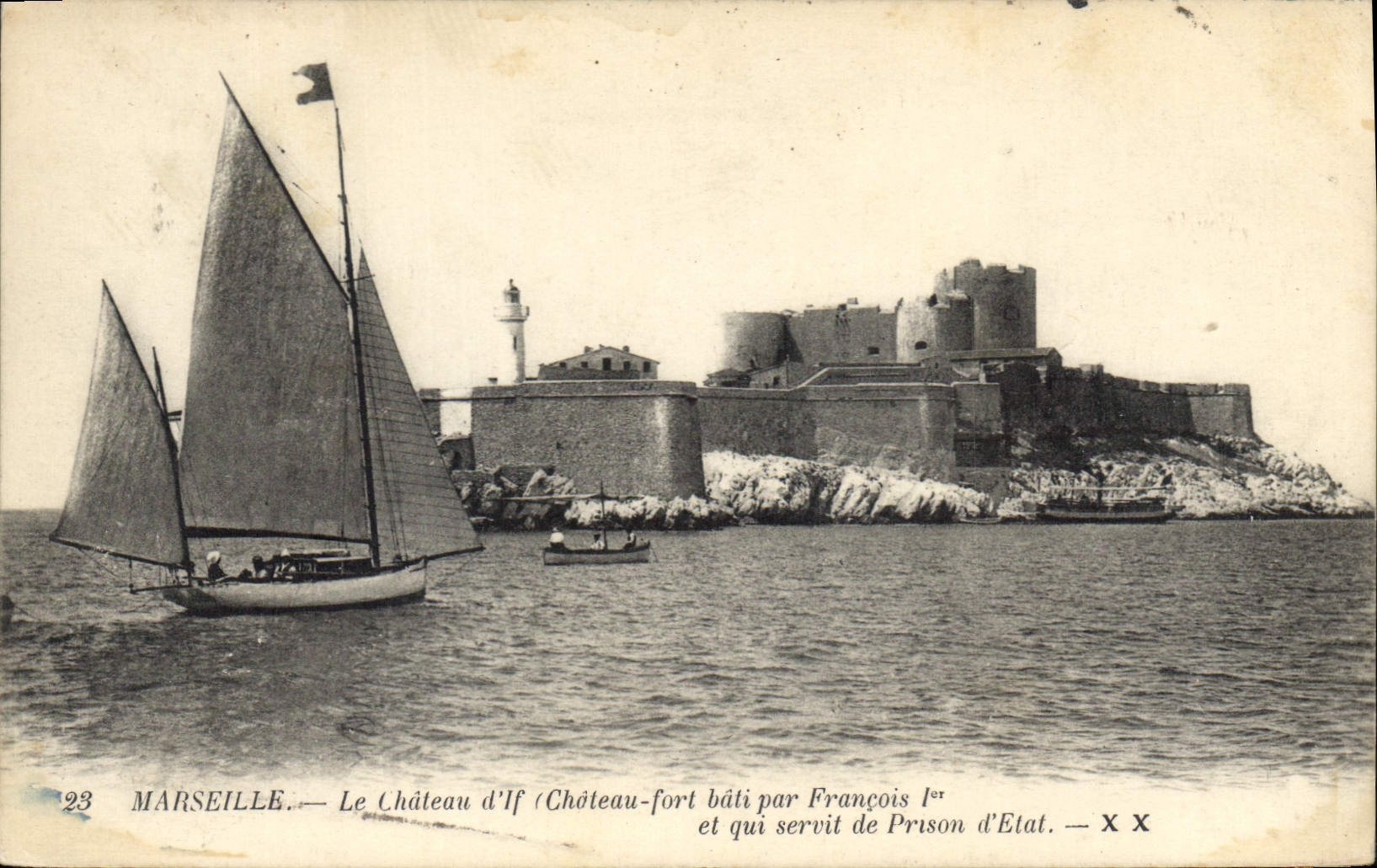 CPA Marseille Le Chateau d'IF Chateau fort bati par Francois Ier et qui servit de Prison d'Etat