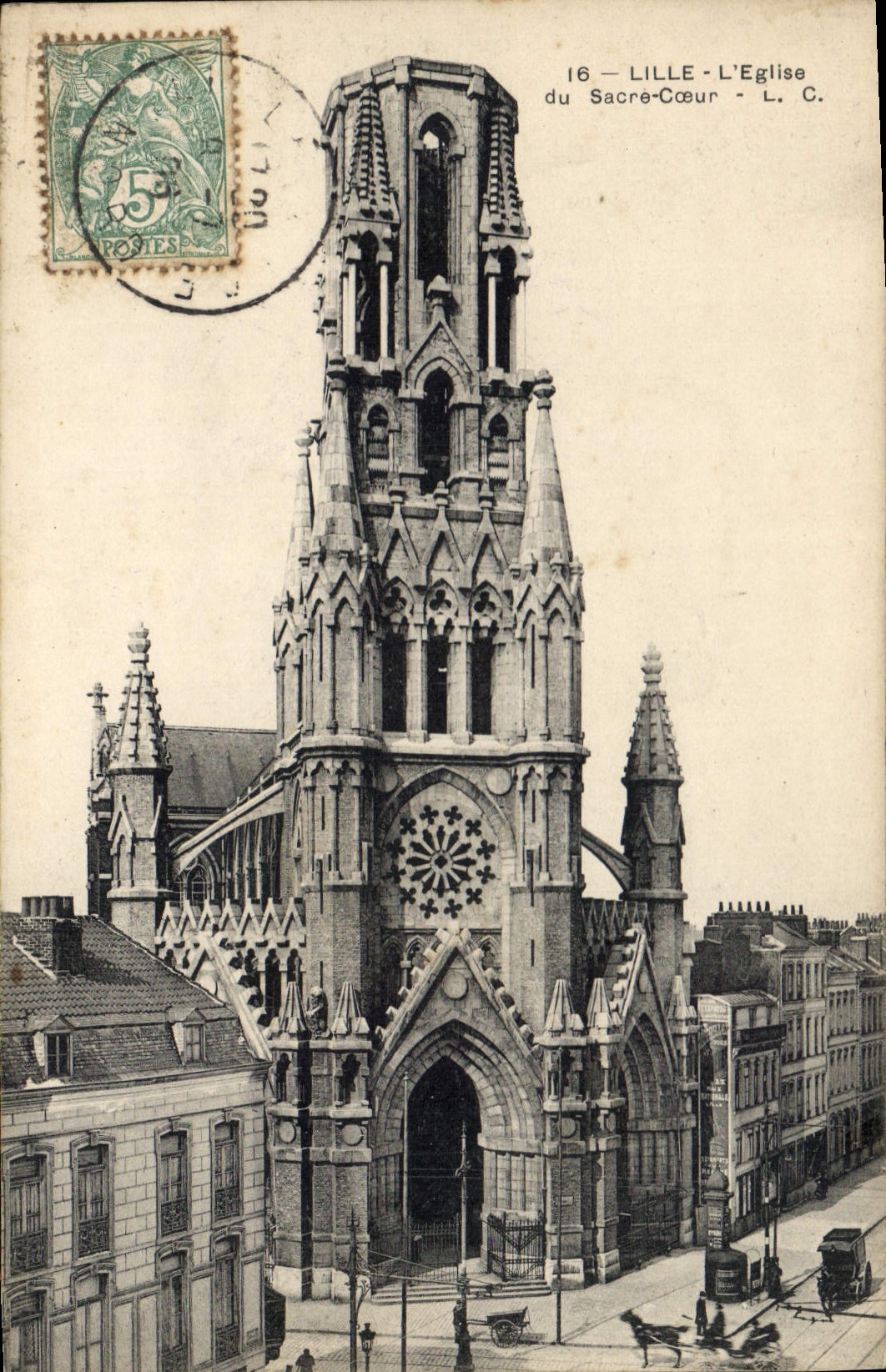 CPA Lille L'Eglise du Sacre Coeur