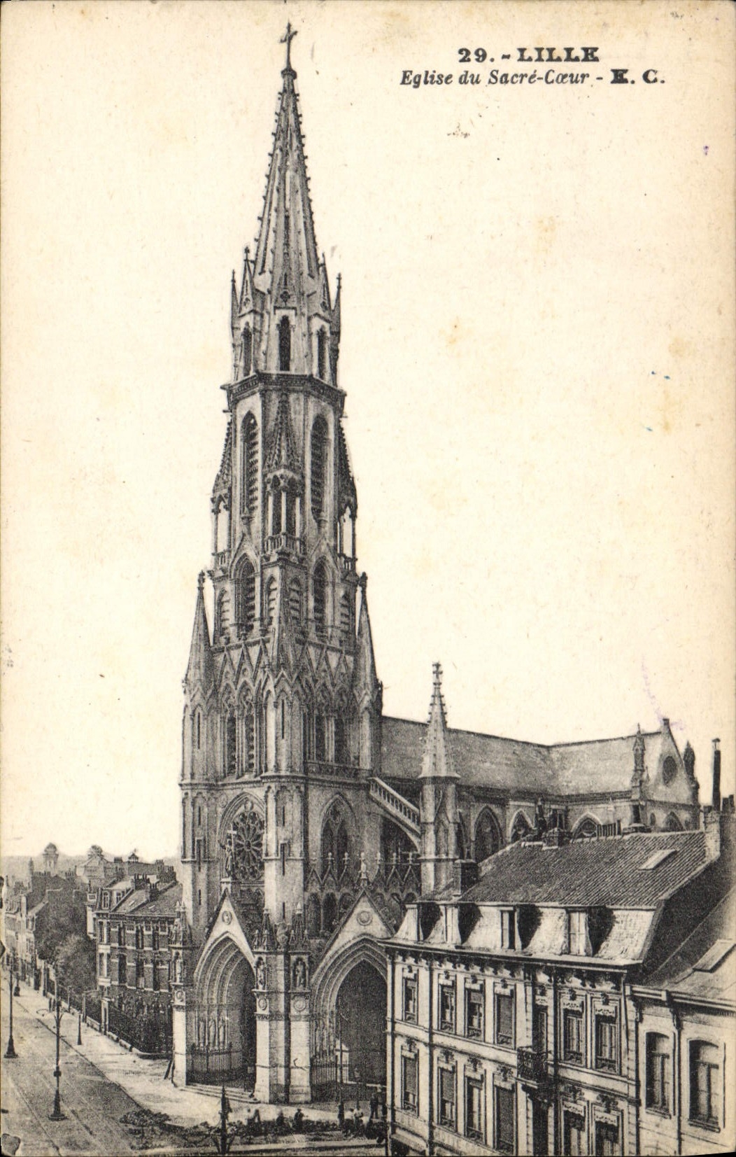 CPA Lille Eglise du Sacre Coeur