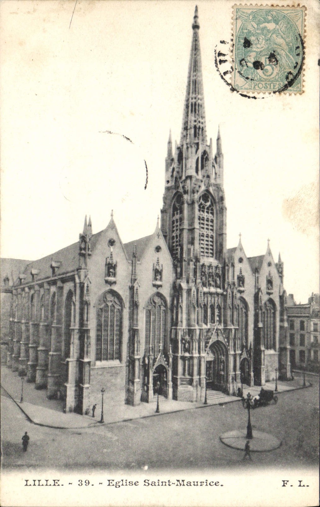 CPA Lille Eglise Saint Maurice