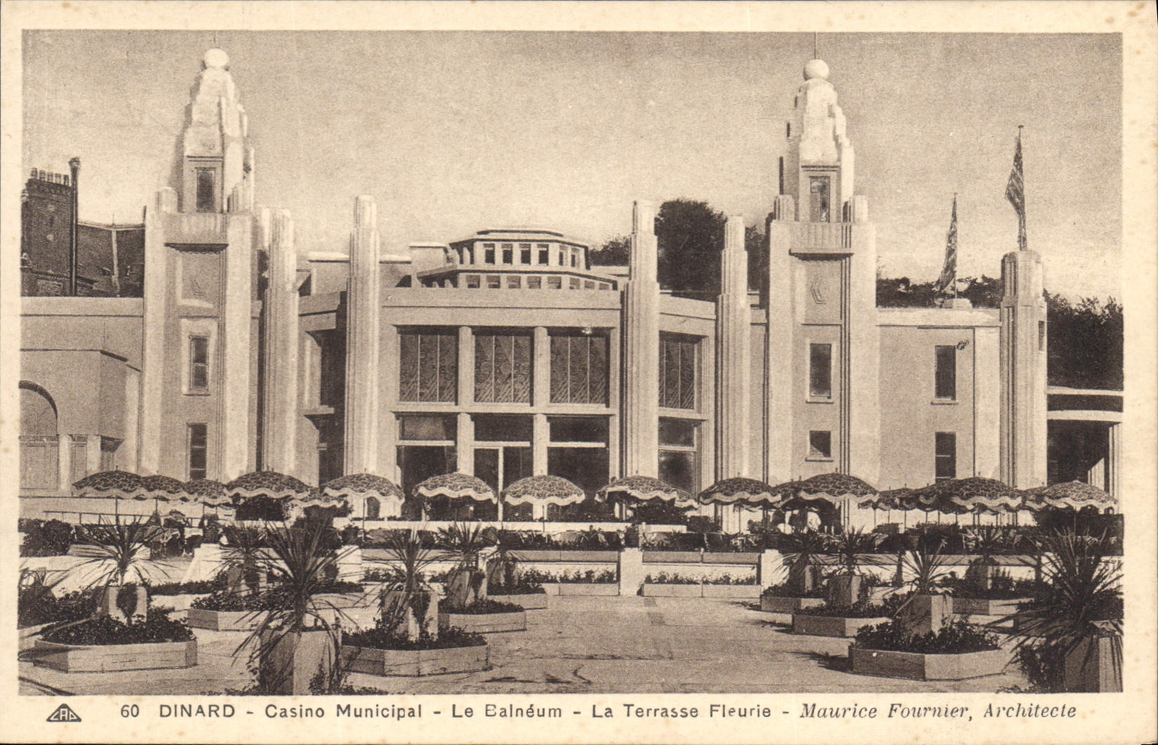 CPA Dinard Casino Municipal Le Balneum La Terrasse Fleurie 