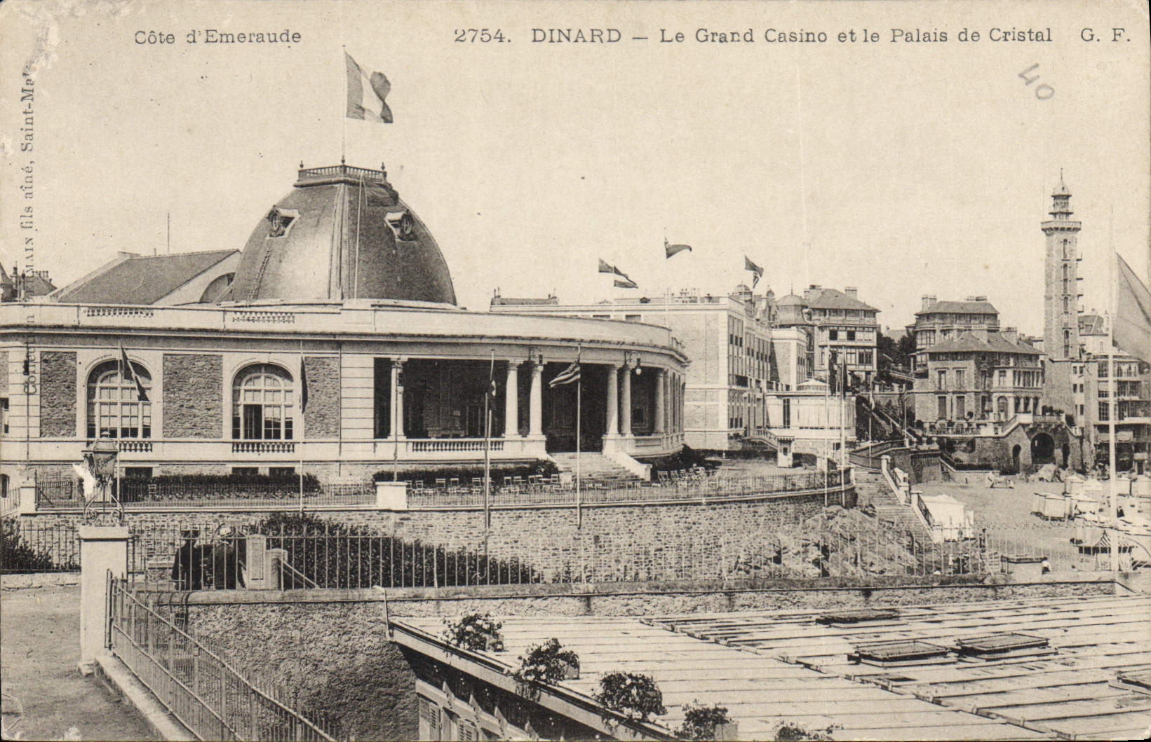 CPA Dinard Le Grand Casino et le Palais de Cristal 