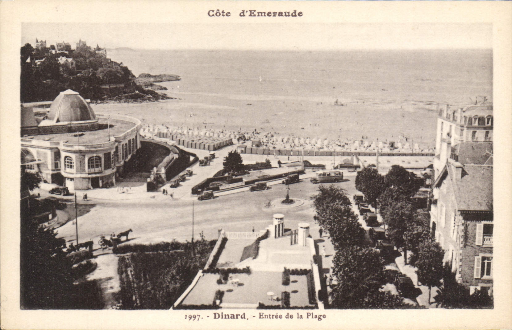 CPA Cote d'Emeraude Dinard Entree de La Plage 