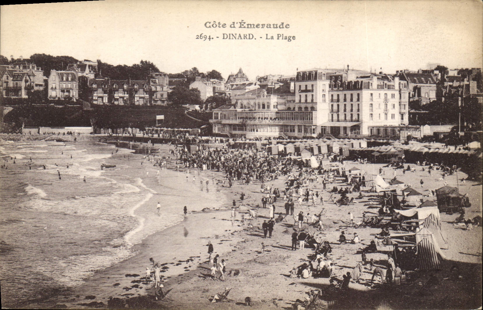 CPA Cote d'Emeraude Dinard La Plage 