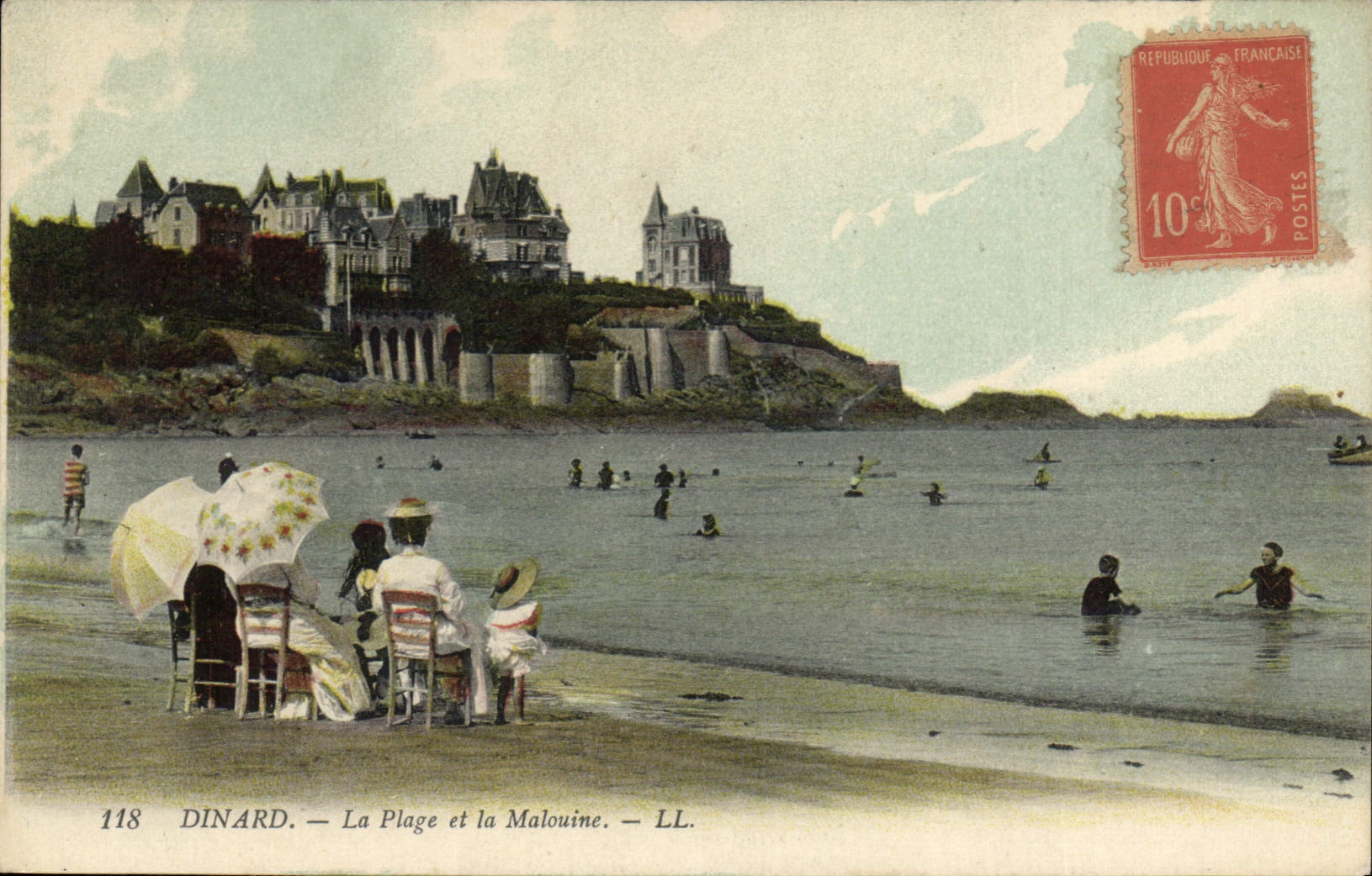 CPA Dinard La plage et la Malouine 