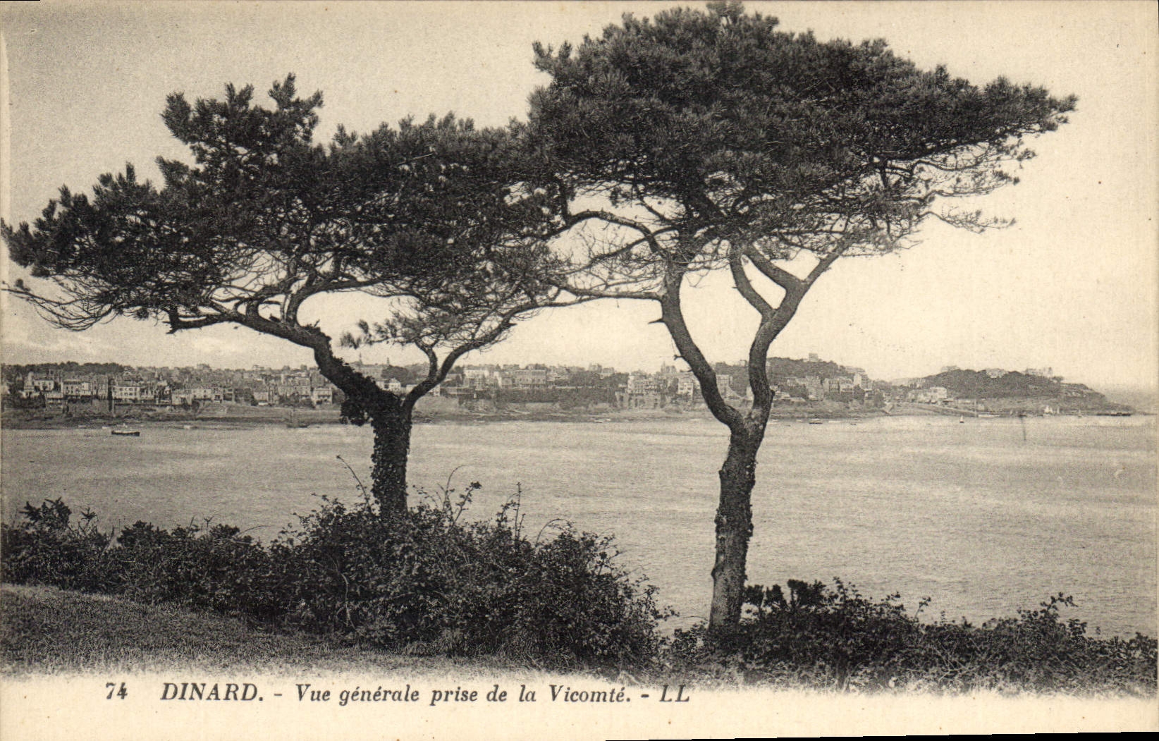 CPA Dinard Vue generale prise de la Vicomte