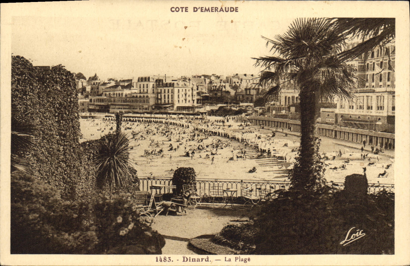 CPA Cote d'Emeraude Dinard La Plage 