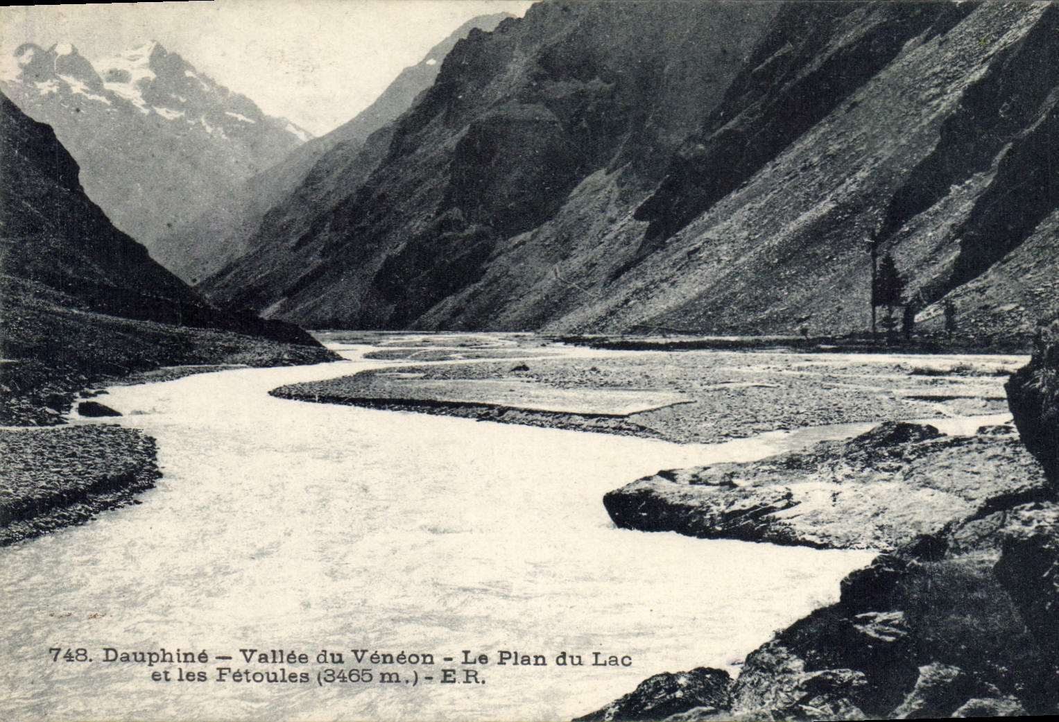 CPA Dauphine vallee du Veneon le plan du lac et les Fetoules