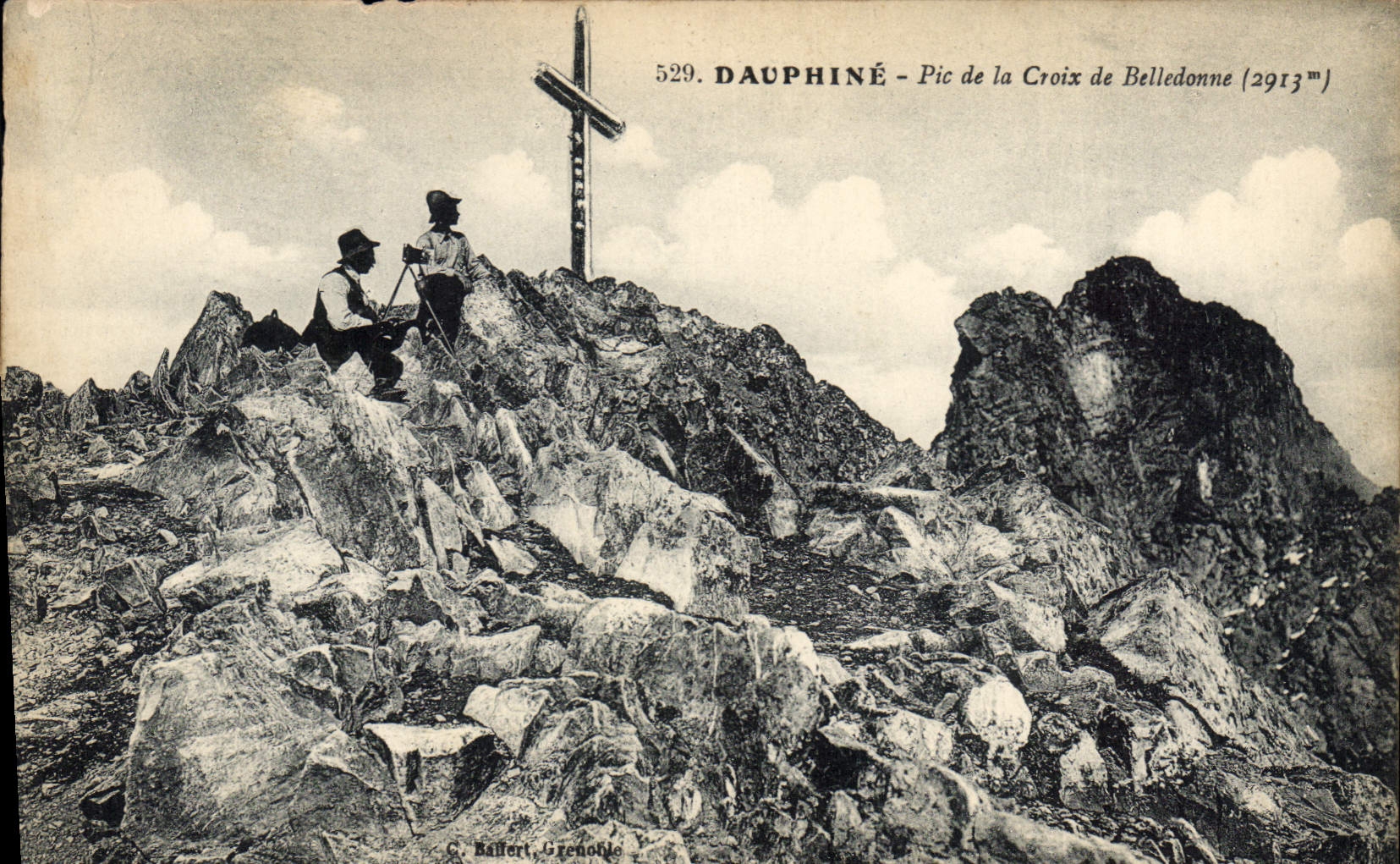 CPA Dauphine Pic de la croix de Belledonne 