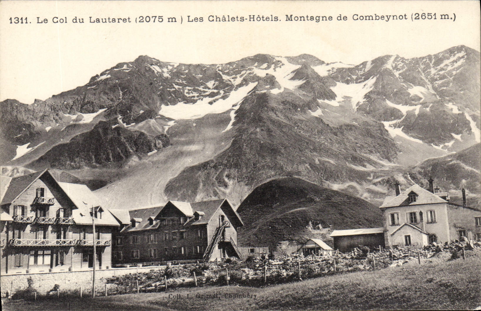 CPA Le Col du Lautaret les chalet hotels montagne de Combeynot