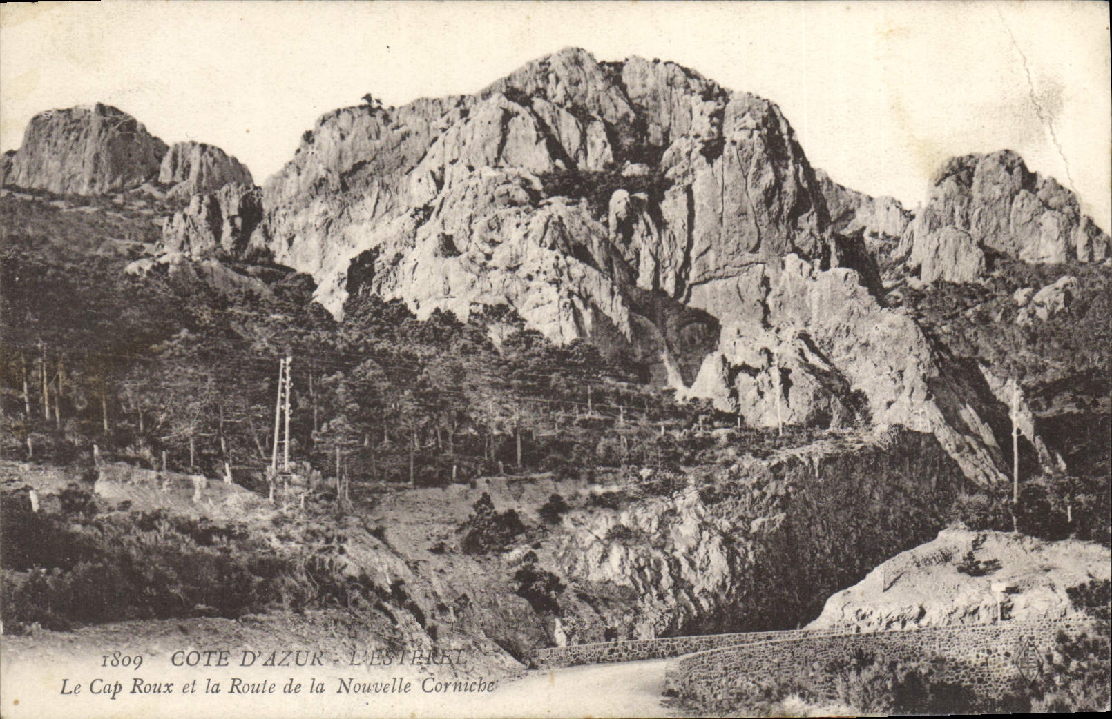 CPA Cote d'Azur L'Esterel le Cap Roux et la Route de la Nouvelle Corniche