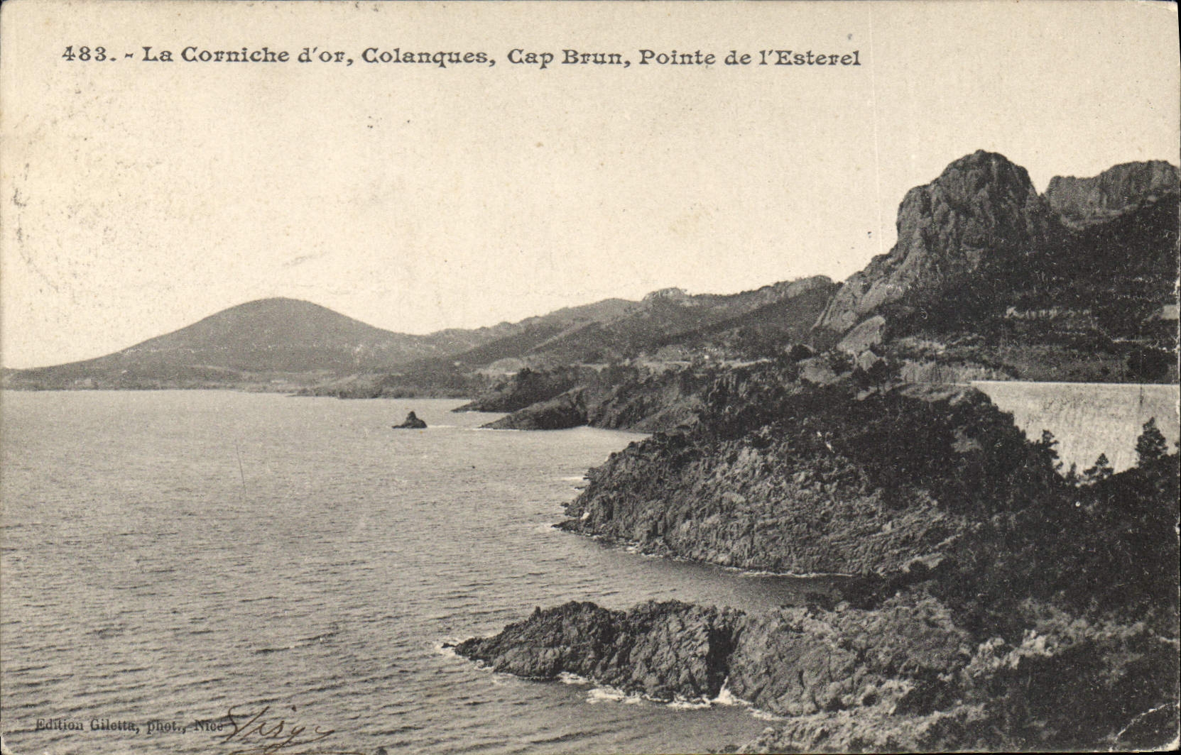 CPA La Corniche d'Or Colanques Cap Brun Pointe de L'Esterel