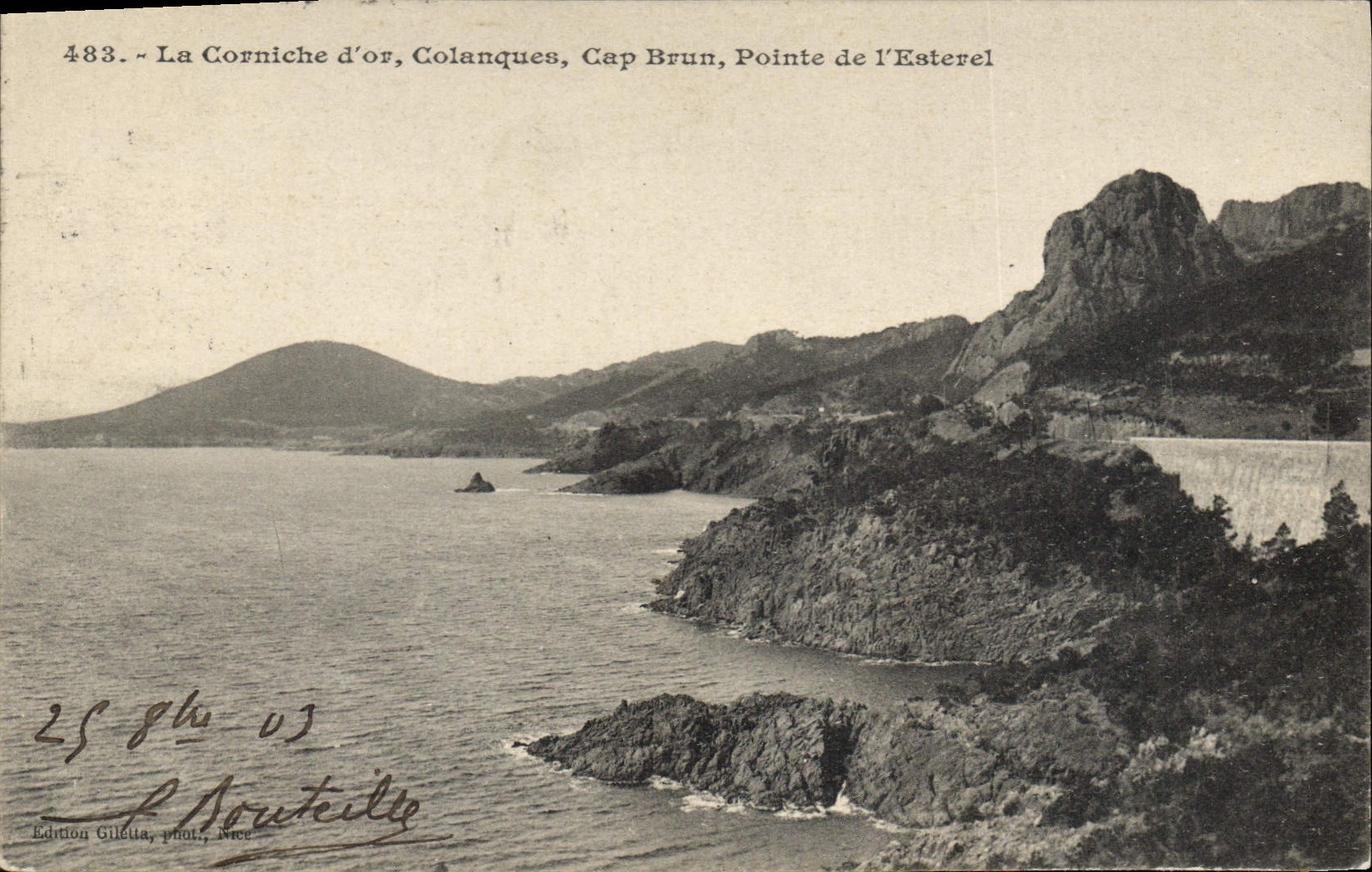 CPA La Corniche d'Or Colanques Cap Brun Pointe de L'Esterel