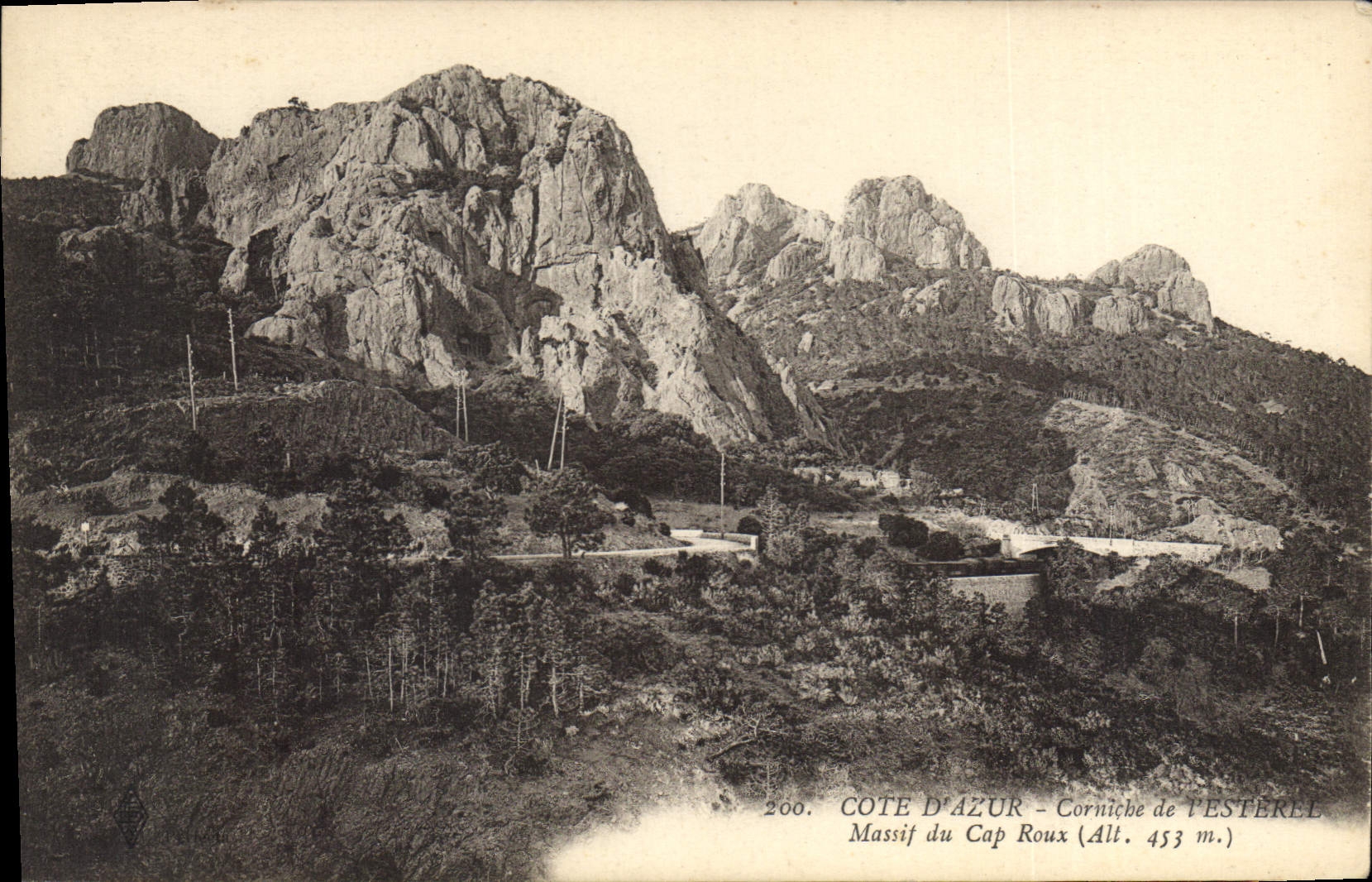 CPA Cote d'Azur Corniche de L'Esterel Massif du Cap Roux