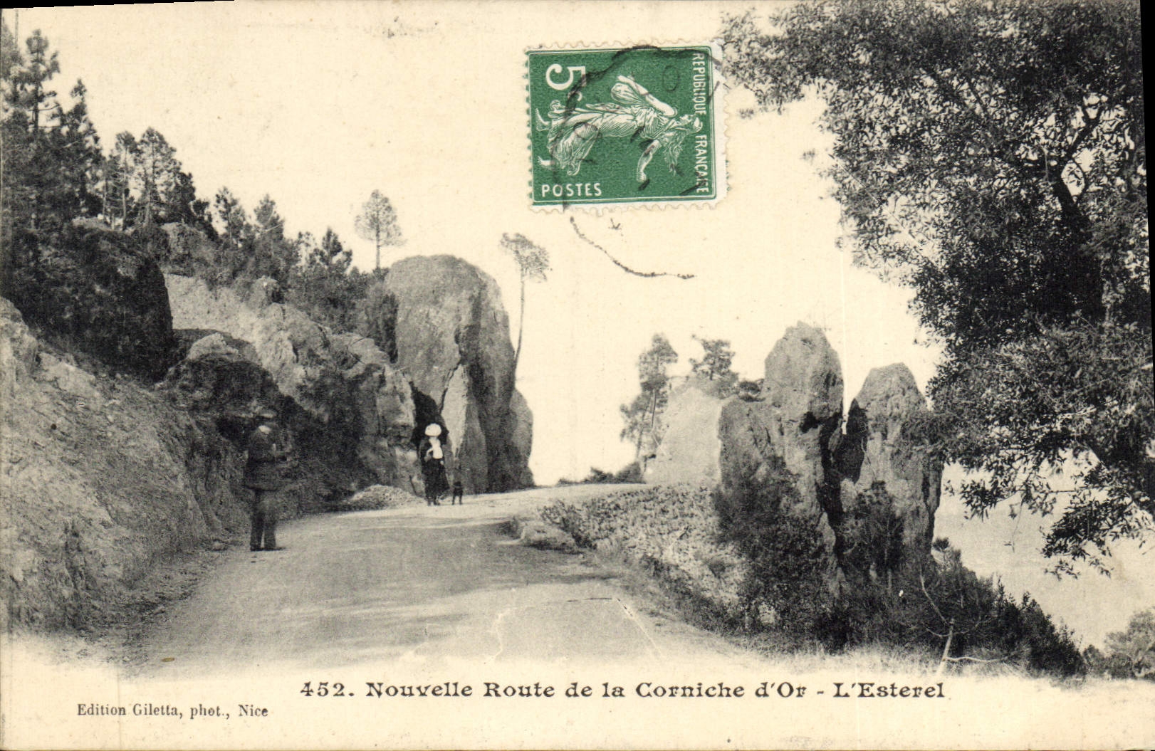 CPA Nouvelle route de la Corniche d'Or L'Esterel