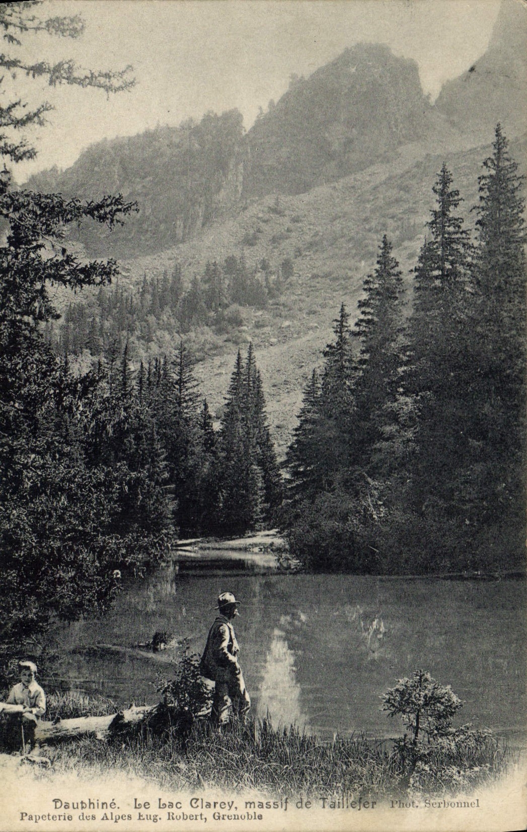 CPA Dauphine le lac Clarey massif de Taillefer
