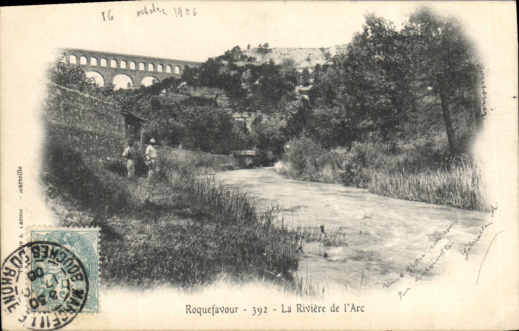CPA Roquefavour la Riviere de l'Arc