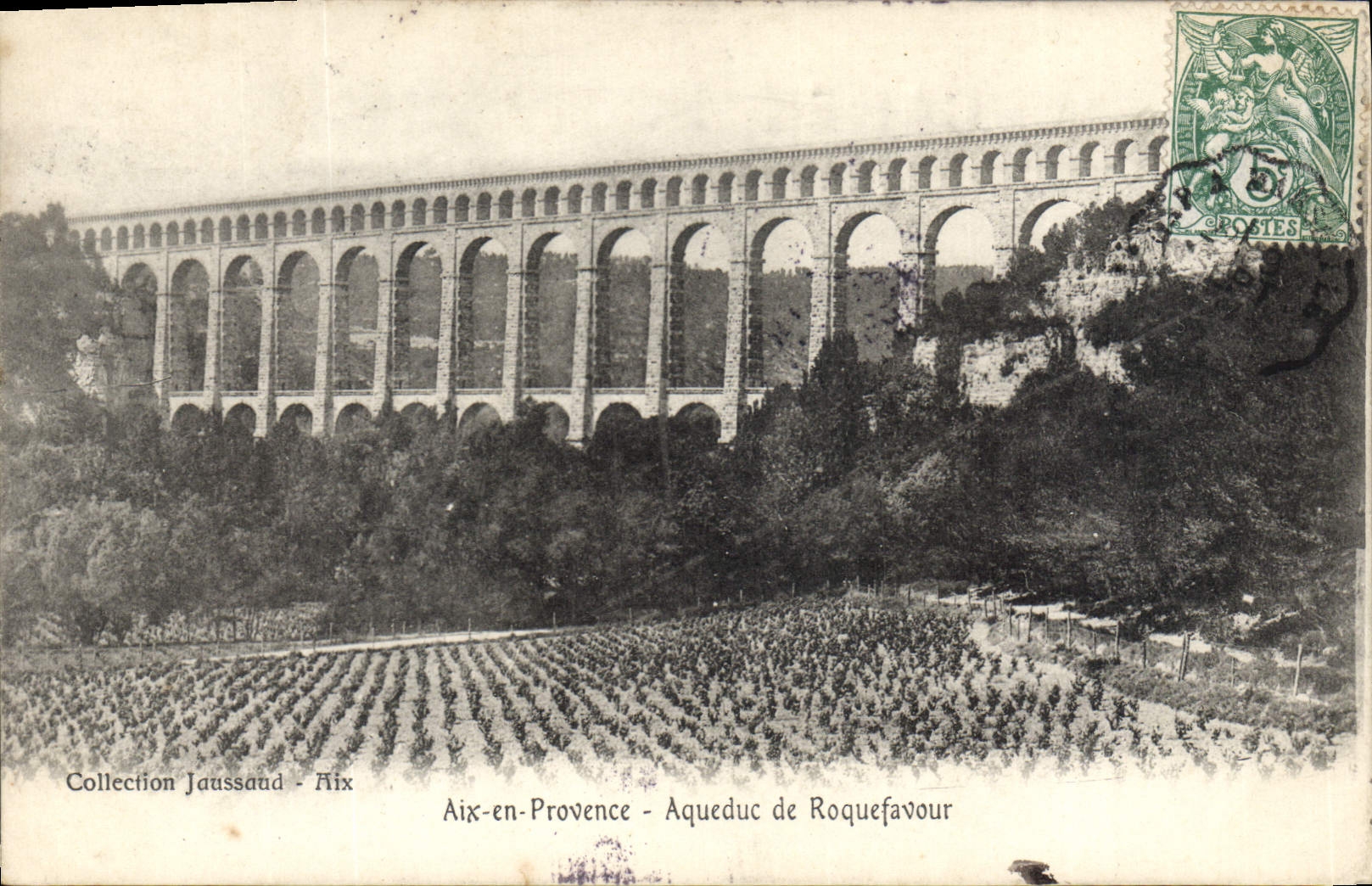 CPA Aix en provence l'Aqueduc Roquefavour 