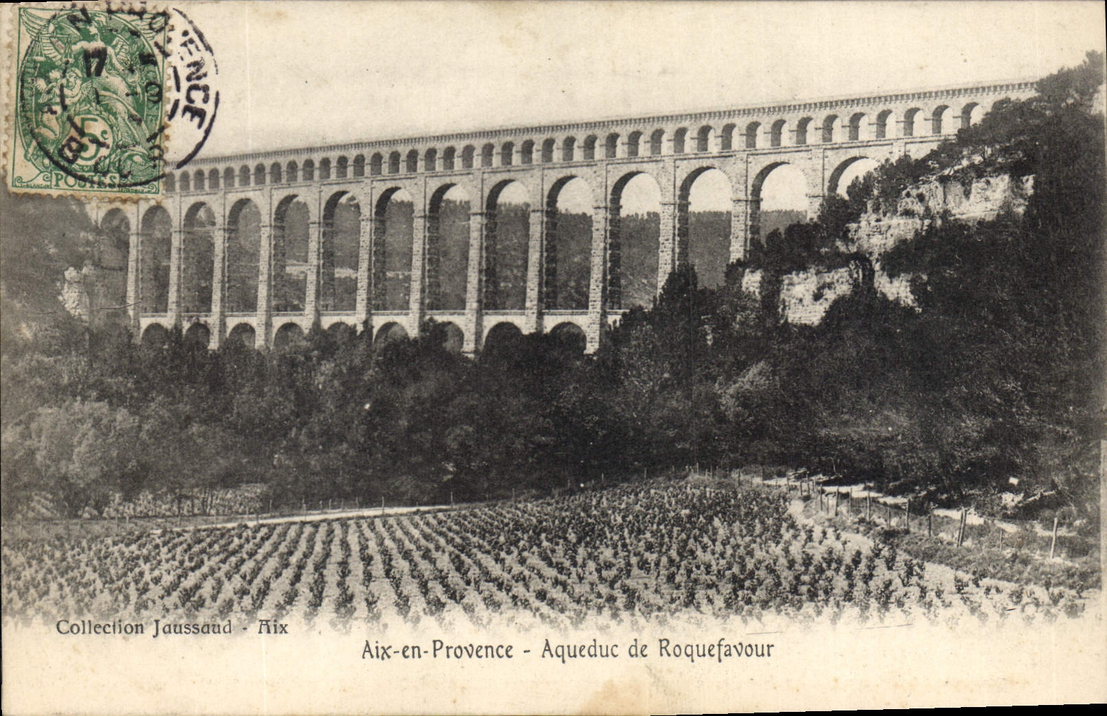 CPA Aix en provence l'Aqueduc Roquefavour 