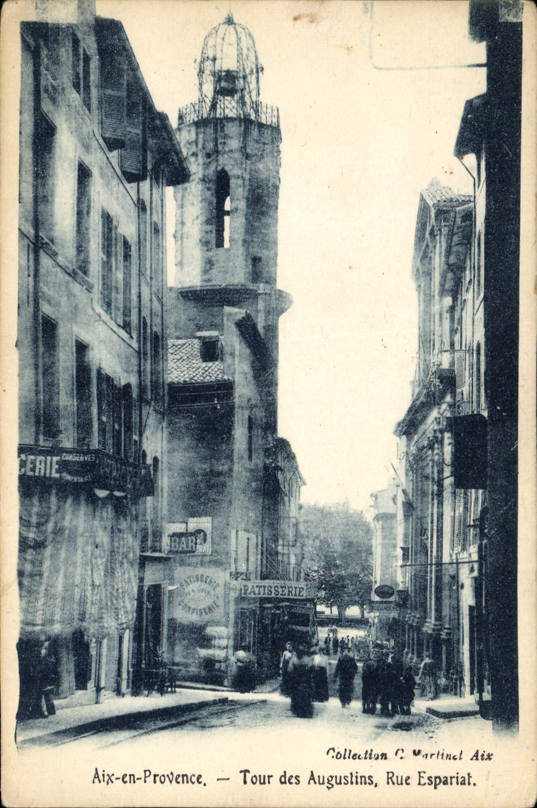 CPA Aix en Provence Tour des Augustins Rue Espariat Patisserie