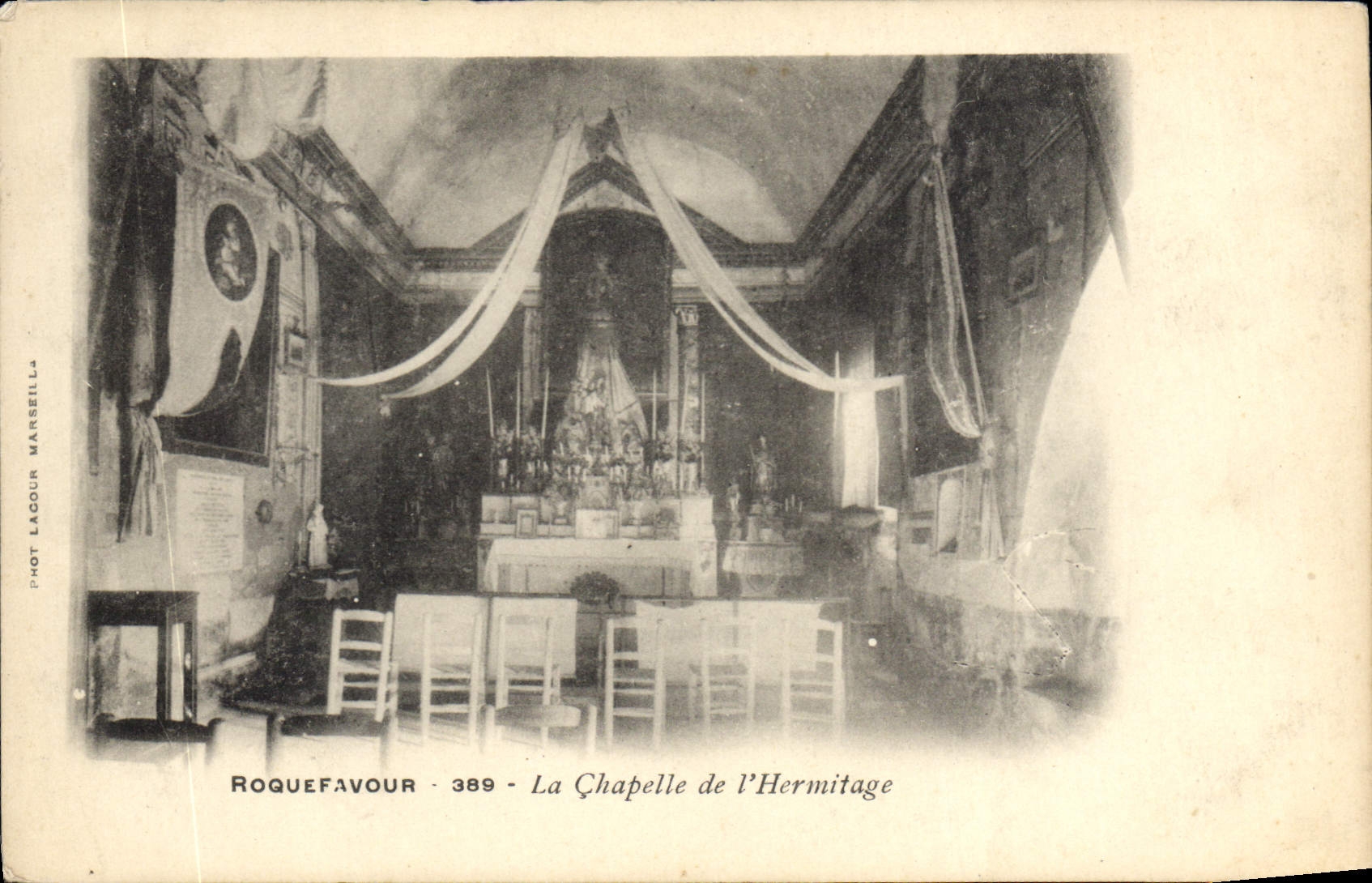 CPA Roquefavour La Chapelle de l'Hermitage